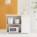 H6390 1단 1칸 삼나무 다리형 책장 1color - 이미지 2