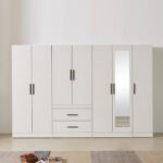 H6395 3단 3칸 삼나무 낮은책장 1color