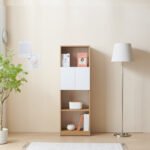 C3522 4단 도어형 책장 1500 4colors - 이미지 3