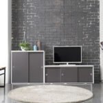 HZY114 낮은 슬라이딩 수납장 2000 3colors - 이미지 3