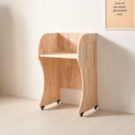 A9251 원목 양면 벤치 체어 1color - 이미지 2